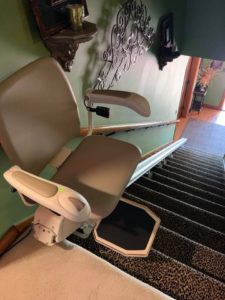The Pinnacle SL600 straight rail stairlift by Harmar